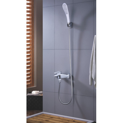 Смеситель для ванны белый/хром Rose R1302F