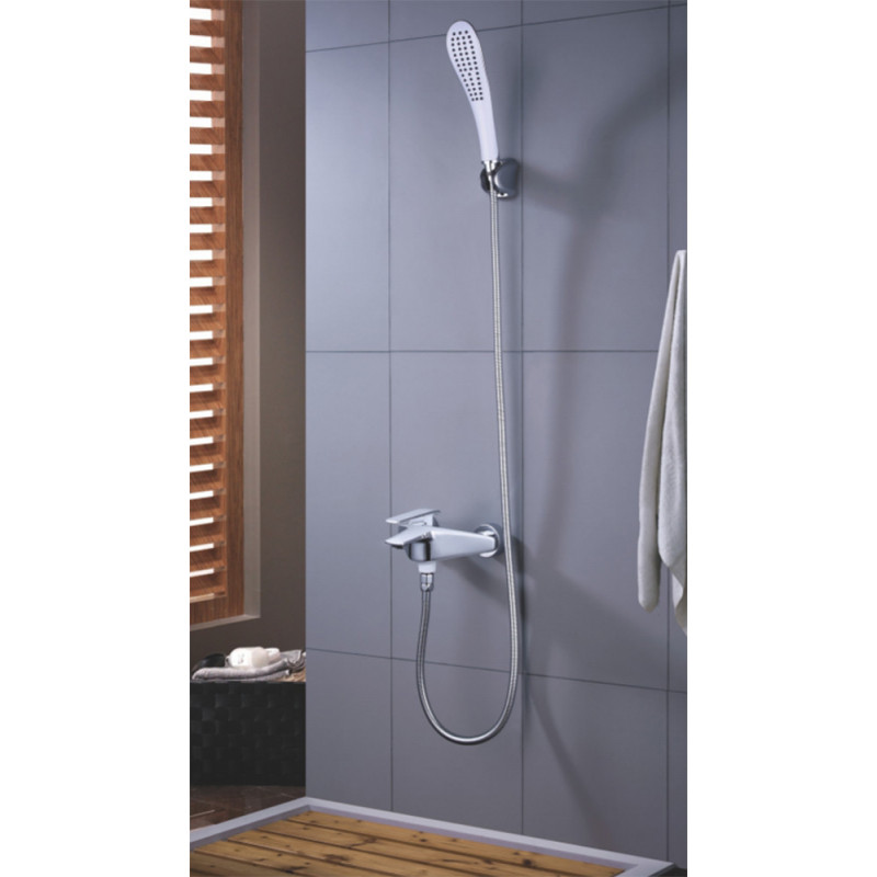 Смеситель для ванны белый/хром Rose R1302F