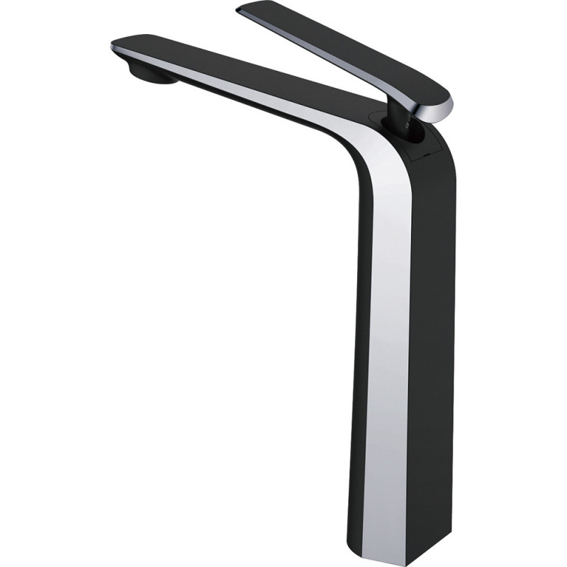 Смеситель для раковины чёрный/хром Rose R1311H