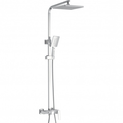 Душевая стойка со смесителем хром Rose R1636F