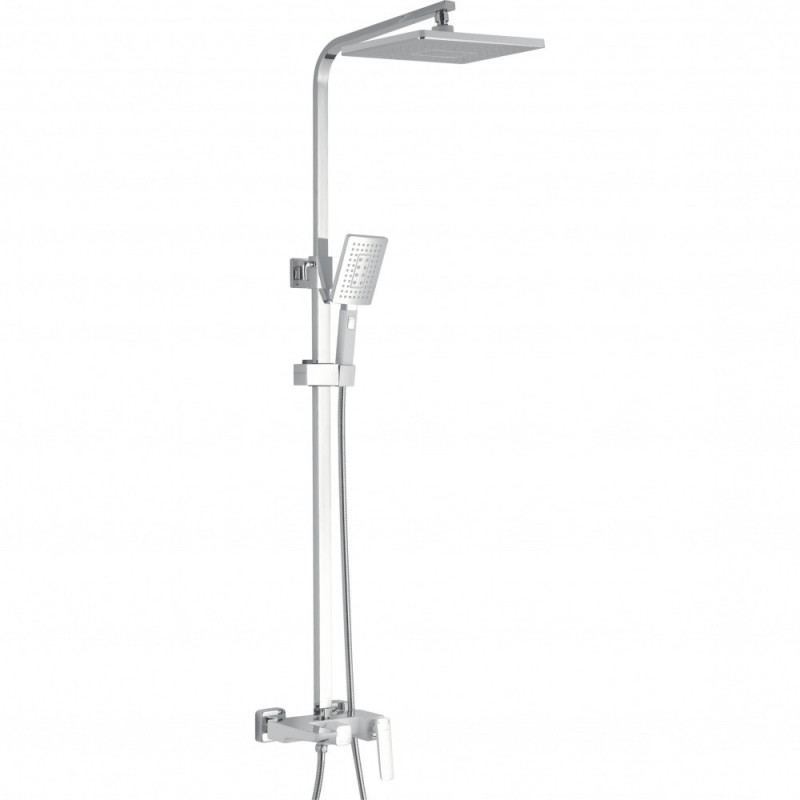 Душевая стойка со смесителем хром Rose R1636F