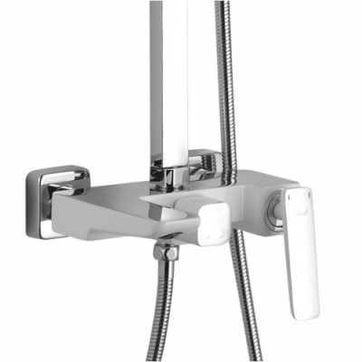 Душевая стойка со смесителем хром Rose R1636F