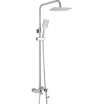 Душевая стойка со смесителем хром Rose R1736