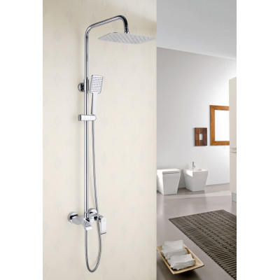 Душевая стойка со смесителем хром Rose R1736