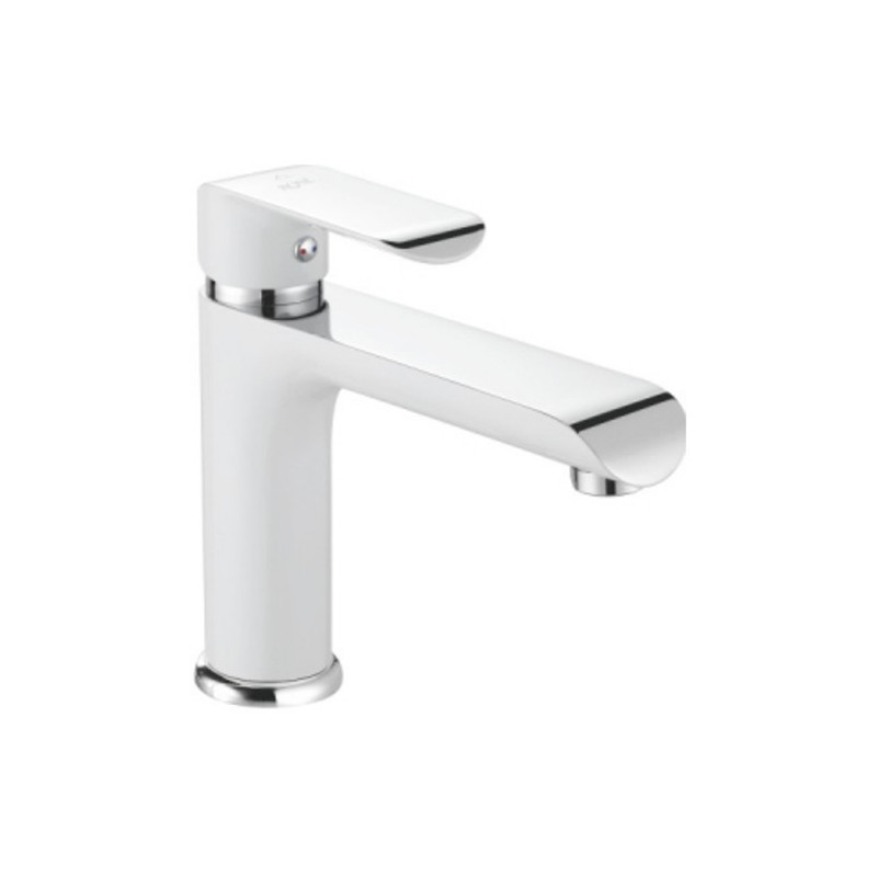 Смеситель для раковины белый Rose R2101F-1