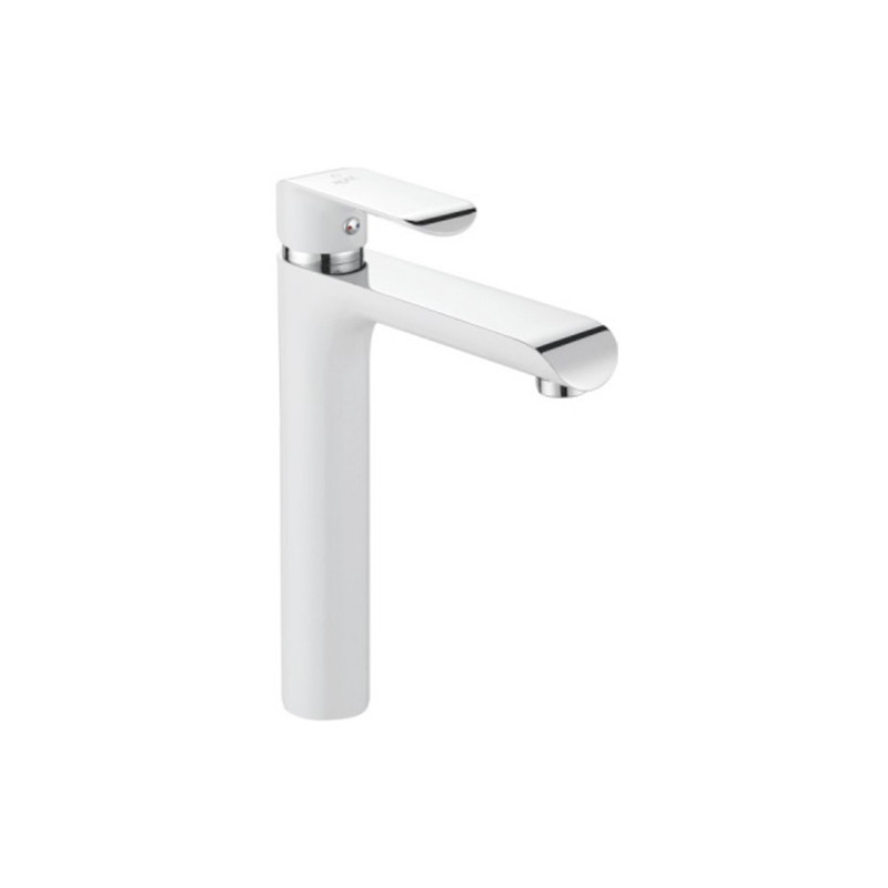 Смеситель для раковины белый Rose R2111F