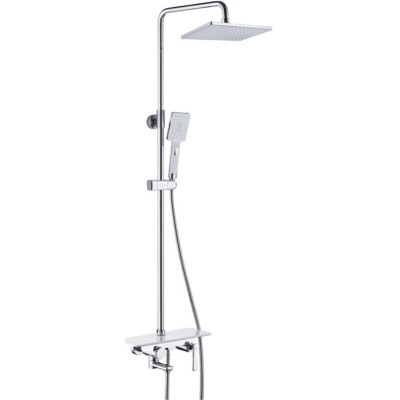 Душевая стойка со смесителем хром Rose R2536F