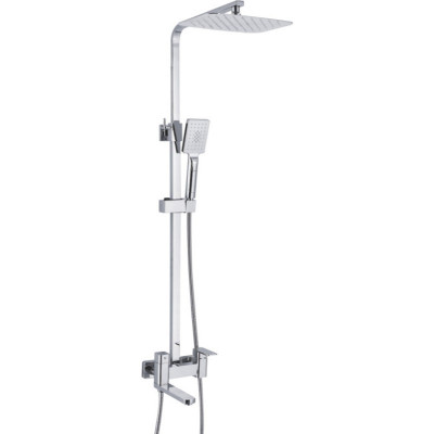 Душевая стойка со смесителем хром Rose R2636