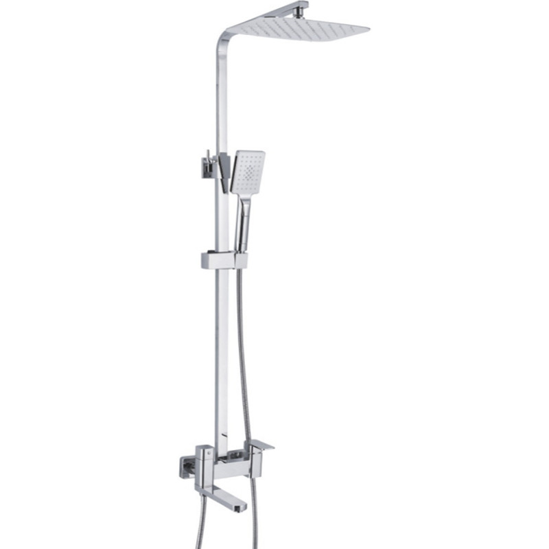 Душевая стойка со смесителем хром Rose R2636