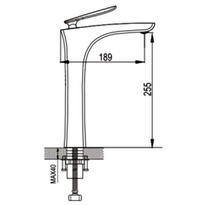 Смеситель для раковины хром Rose R2711
