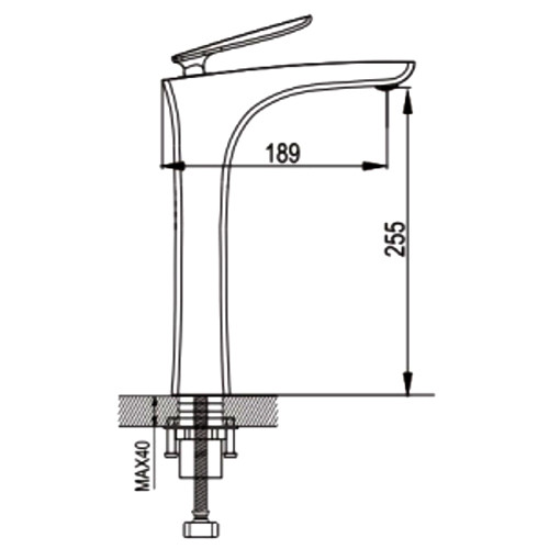 Смеситель для раковины хром Rose R2711