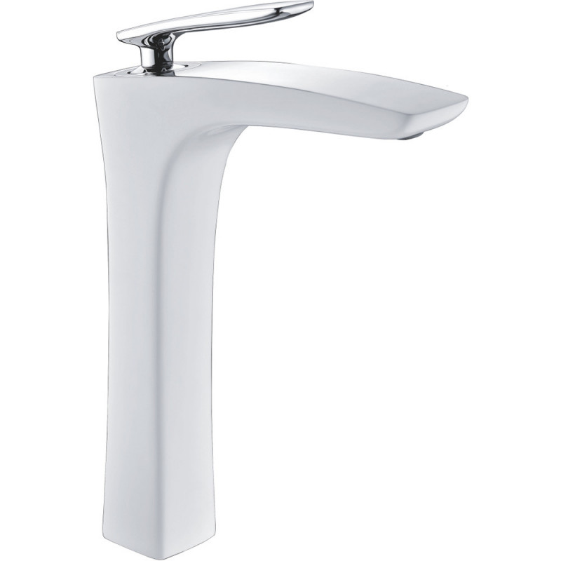 Смеситель для раковины белый/хром Rose R2711F
