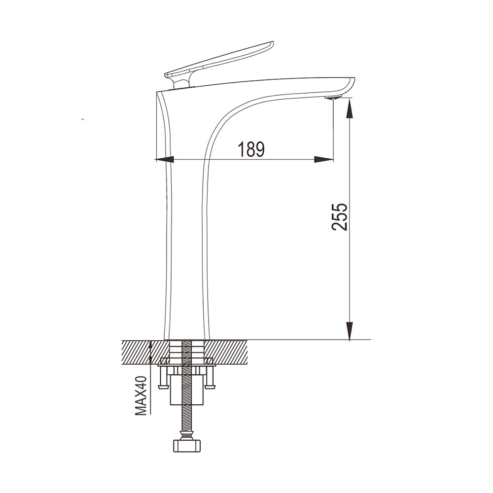 Смеситель для раковины белый/хром Rose R2711F