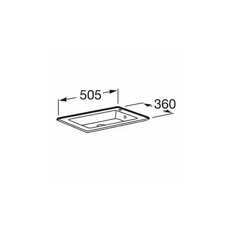 Раковина Roca Debba Unik 50x36 32799J00Y