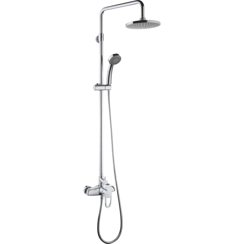 Душевая стойка со смесителем хром Ganzer Leon GZ 10060