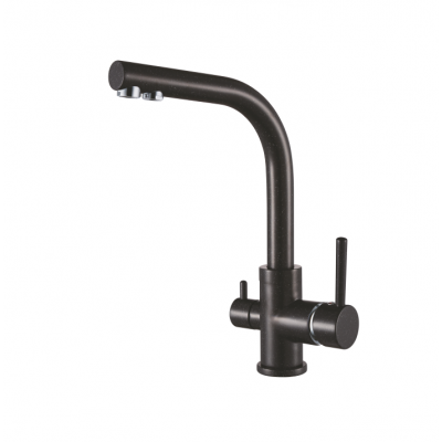 Смеситель для кухни чёрный Ganzer Rein GZ 16025C