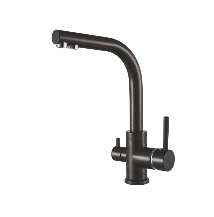 Смеситель для кухни чёрный Ganzer Rein GZ 16025C