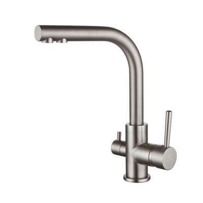 Смеситель для кухни матовый хром Ganzer Rein GZ 16025G