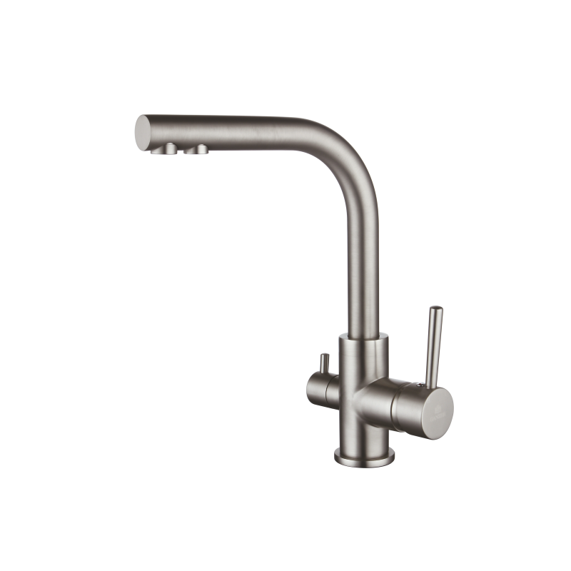 Смеситель для кухни матовый хром Ganzer Rein GZ 16025G