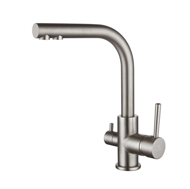 Смеситель для кухни матовый хром Ganzer Rein GZ 16025G