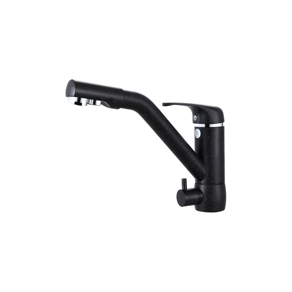 Смеситель для кухни чёрный Ganzer Rein GZ 16026C