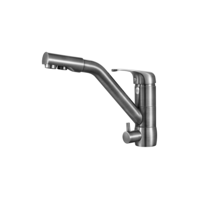 Смеситель для кухни матовый хром Ganzer Rein GZ 16026G