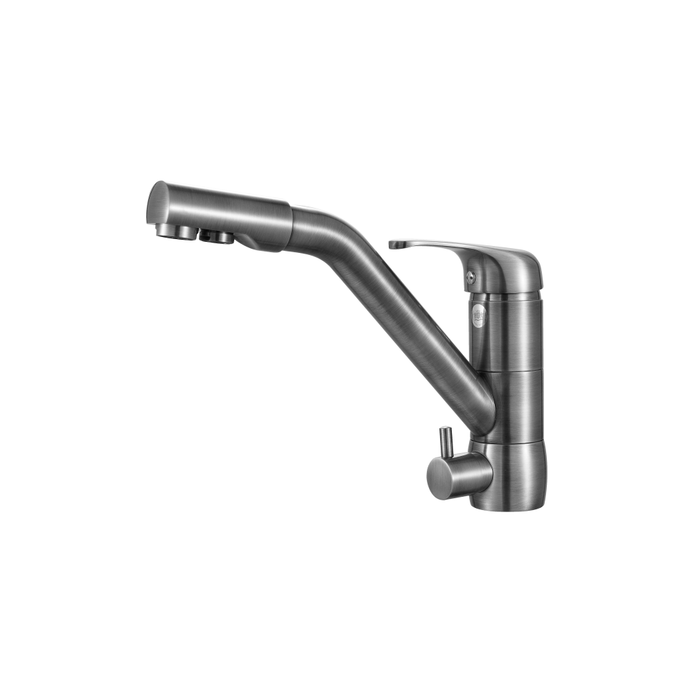 Смеситель для кухни матовый хром Ganzer Rein GZ 16026G