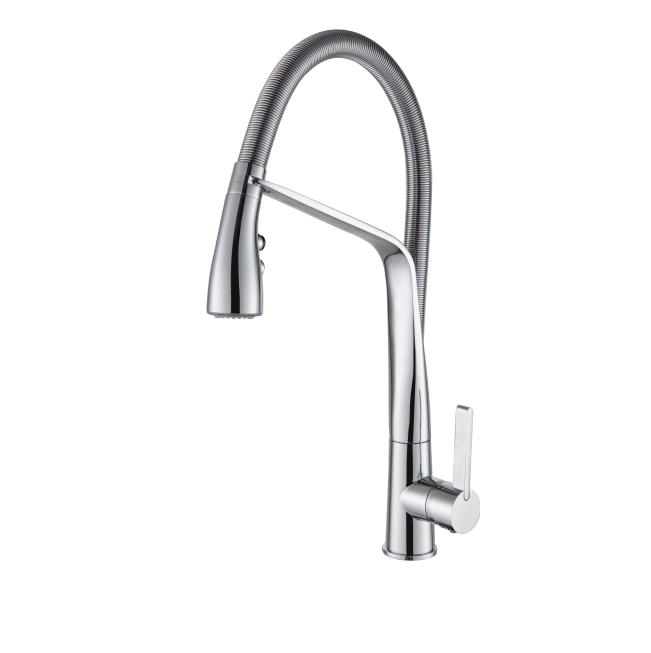 Смеситель для кухни с гибким изливом хром Ganzer Rein GZ 16028