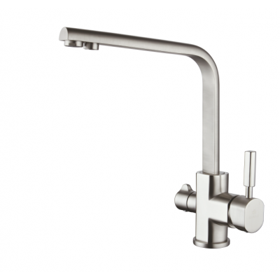 Смеситель для кухни матовый хром Ganzer Rein GZ 16034G