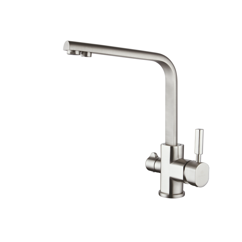 Смеситель для кухни матовый хром Ganzer Rein GZ 16034G