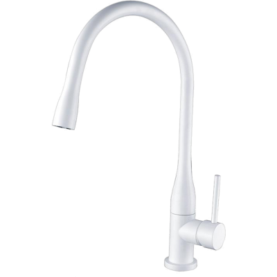 Смеситель для кухни белый Ganzer Rein GZ 16035F