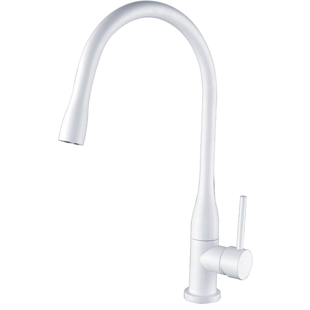 Смеситель для кухни белый Ganzer Rein GZ 16035F