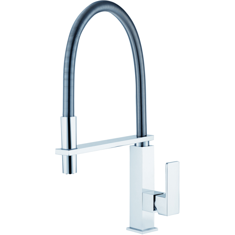 Смеситель для кухни с гибким изливом хром Ganzer Rein GZ 16037