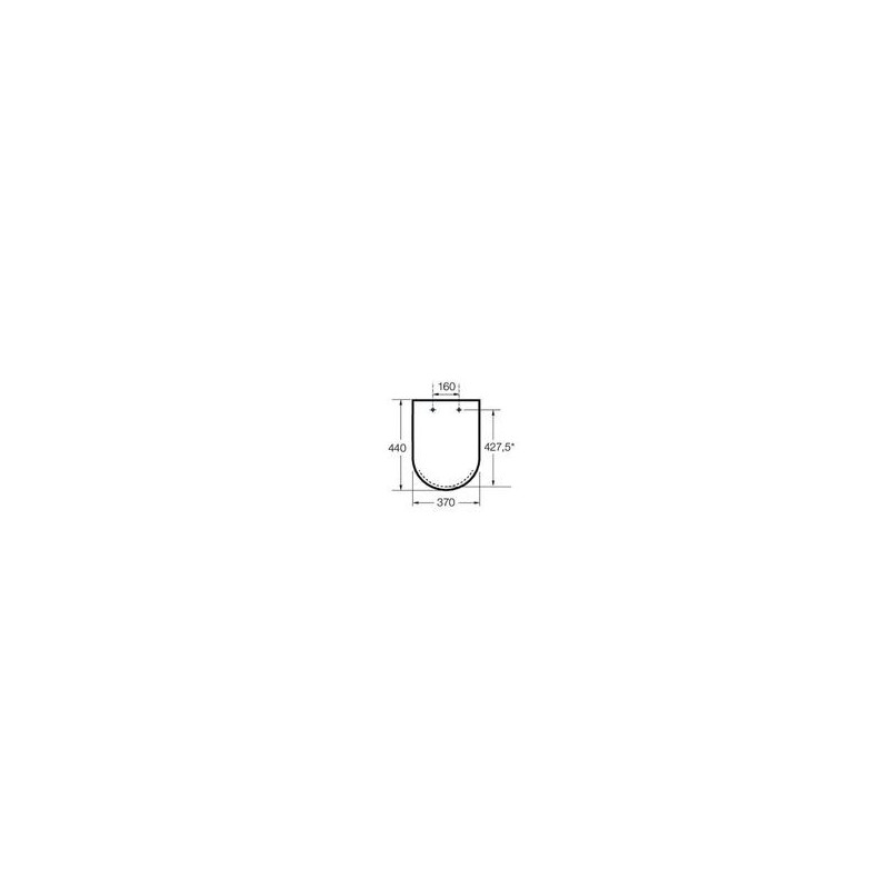 Крышка для чаши Roca Carmen белая Soft Close, supralit 801B5200B