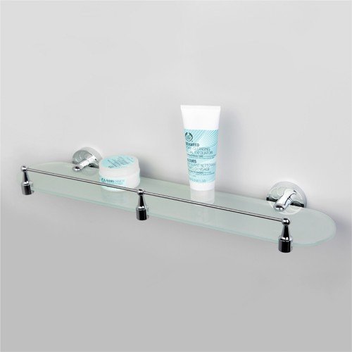 Isen K-4044 (ранее К-4024) Полка стеклянная с бортиком WasserKRAFT
