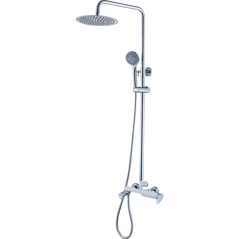 Душевая стойка со смесителем белый/хром Ganzer Maria GZ 22065F