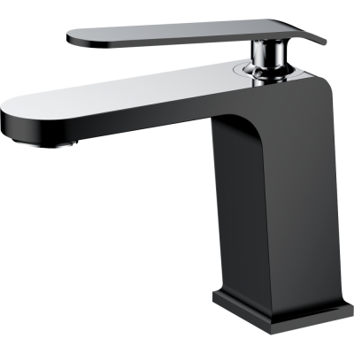 Смеситель для раковины чёрный Ganzer GZ 26011C