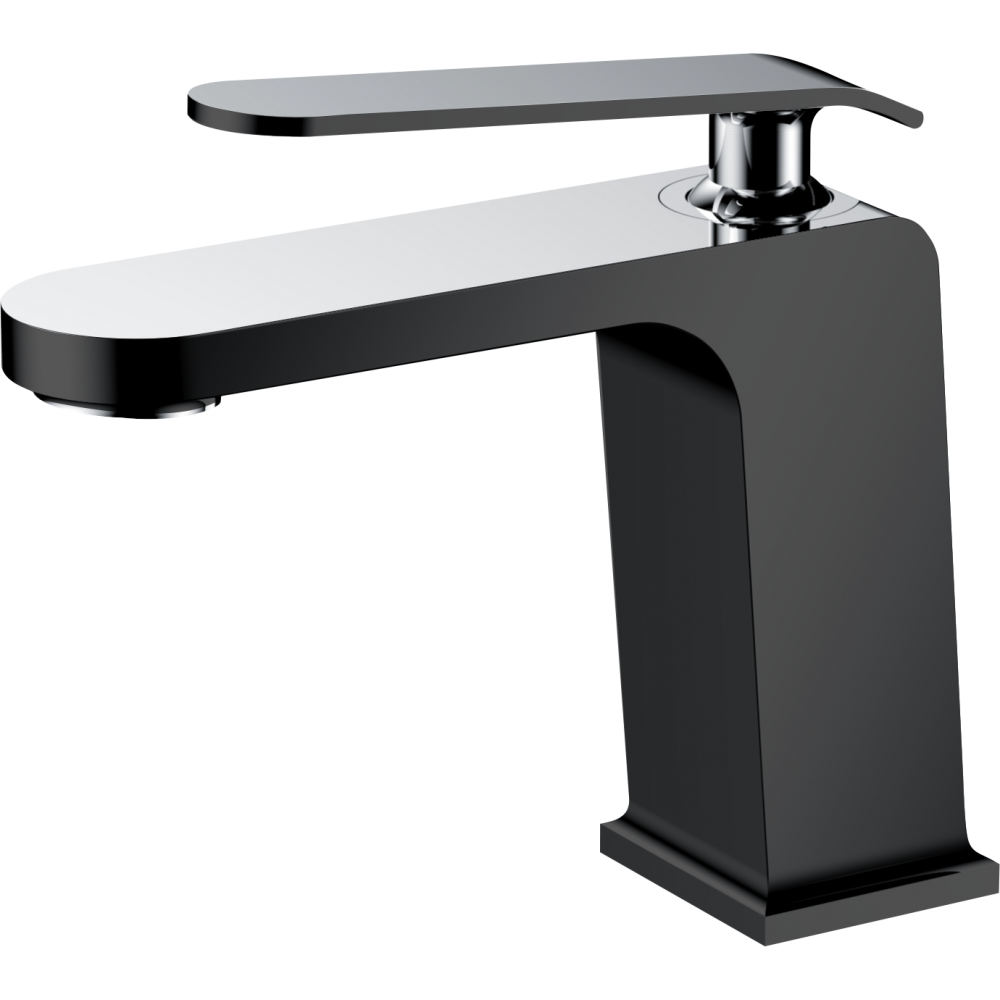 Смеситель для раковины чёрный Ganzer GZ 26011C