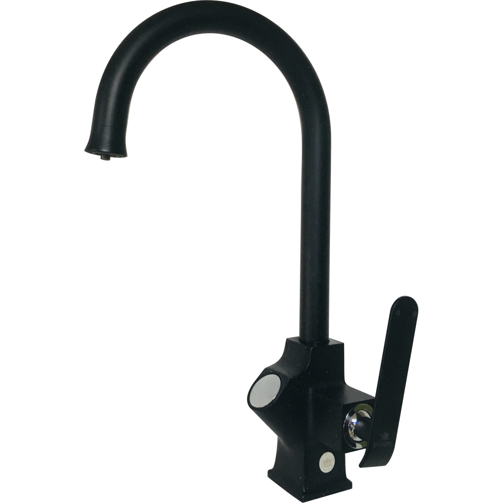 Смеситель для кухни чёрный Ganzer GZ 26025C