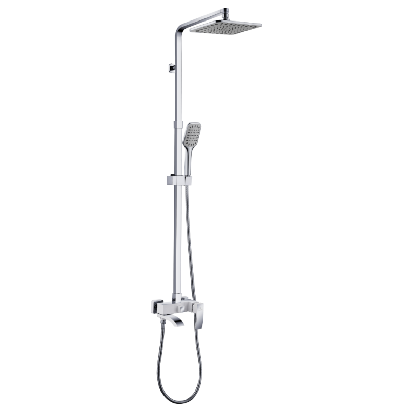 Душевая стойка со смесителем хром Ganzer GZ 26061