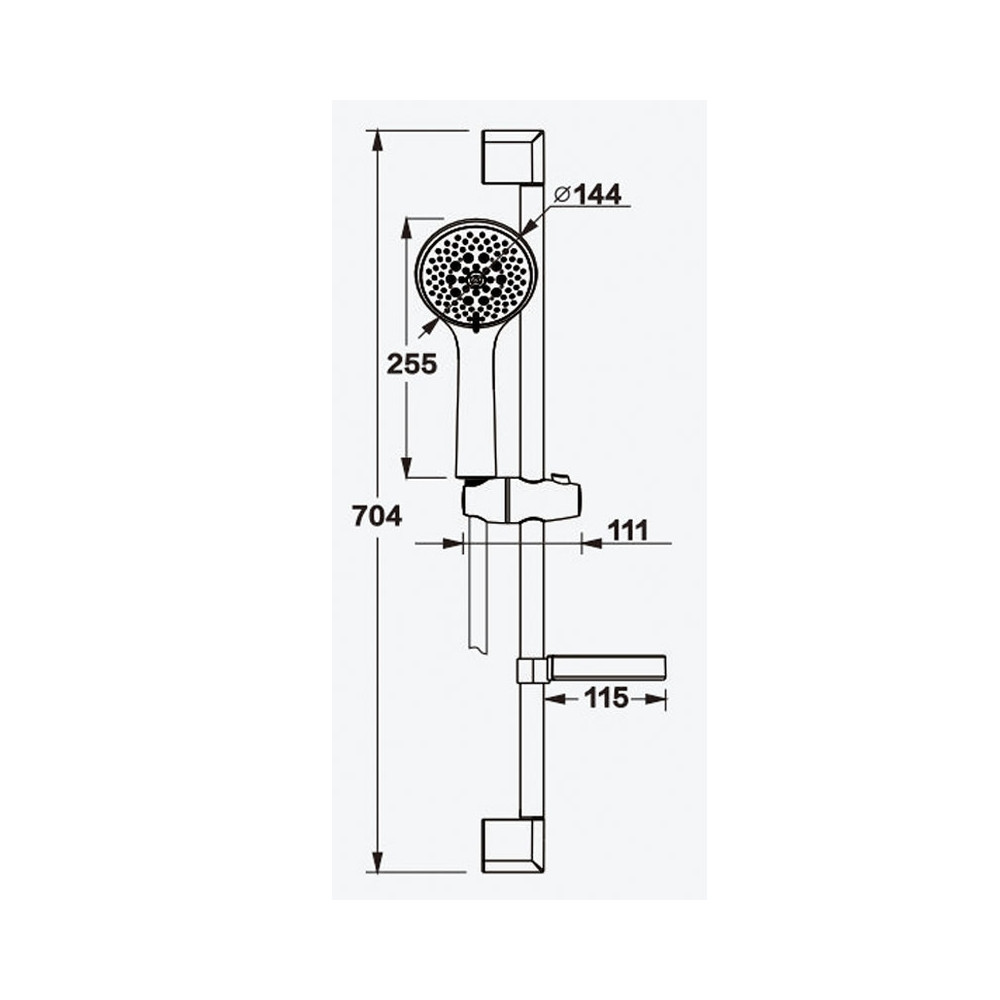 Душевой гарнитур хром Ganzer GZ 8629