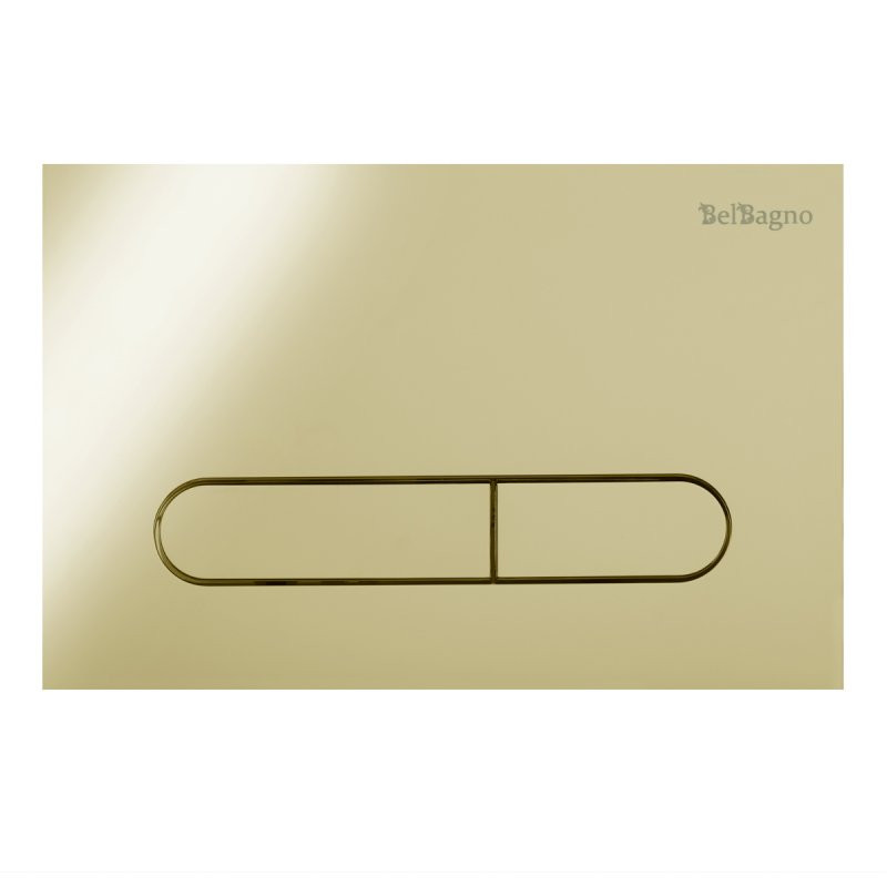 Кнопка смыва Belbagno BB008-PR-ORO золото глянец