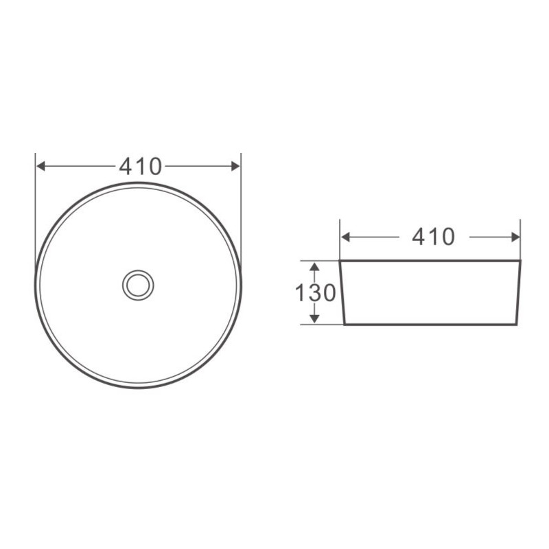 Накладная раковина черная 41х41х13см Belbagno BB1315-H301