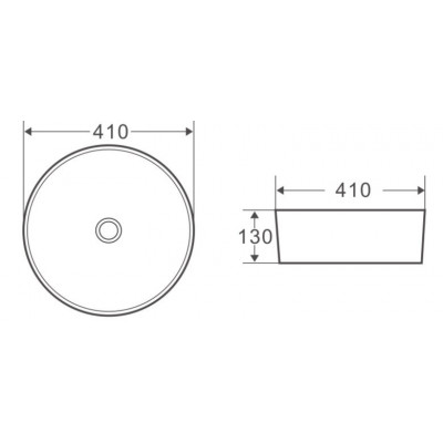 Накладная раковина бежевая 41х41х13см Belbagno BB1315-H316