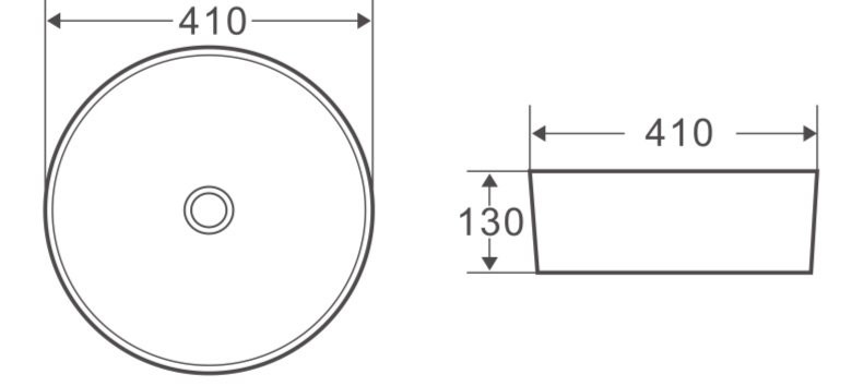 Накладная раковина бежевая 41х41х13см Belbagno BB1315-H316