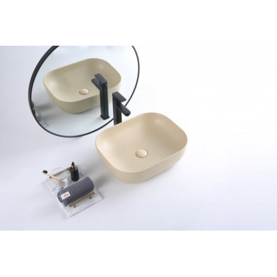 Накладная раковина бежевая 50х40х14см Belbagno BB1302-H316