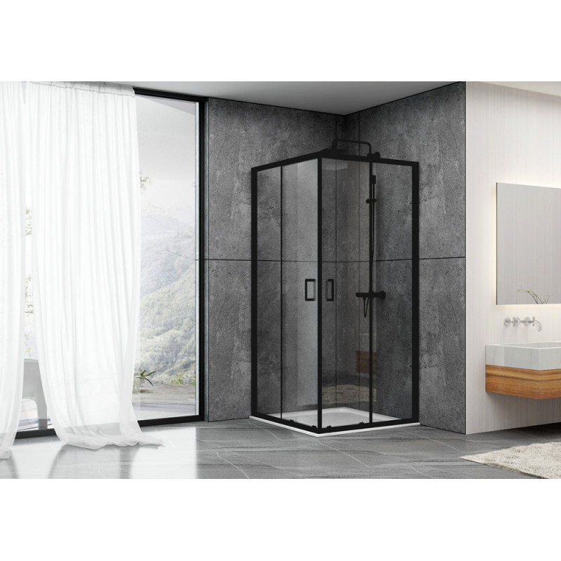 Душевой уголок 80x80х190см Abber AG02080B