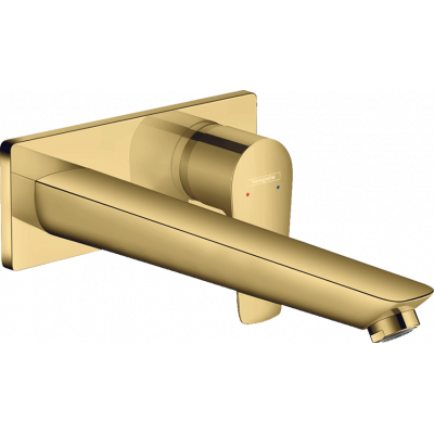 Смеситель для раковины Hansgrohe Talis E, однорычажный, излив 225 мм, СМ, полированное золото