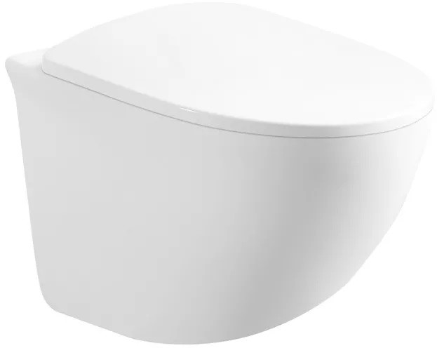 Безободковый подвесной унитаз белый Art&Max  AM016CHR