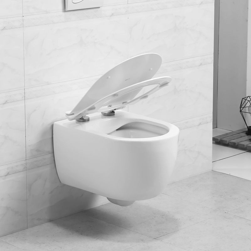 Безободковый подвесной унитаз белый Art&Max AM211CHR